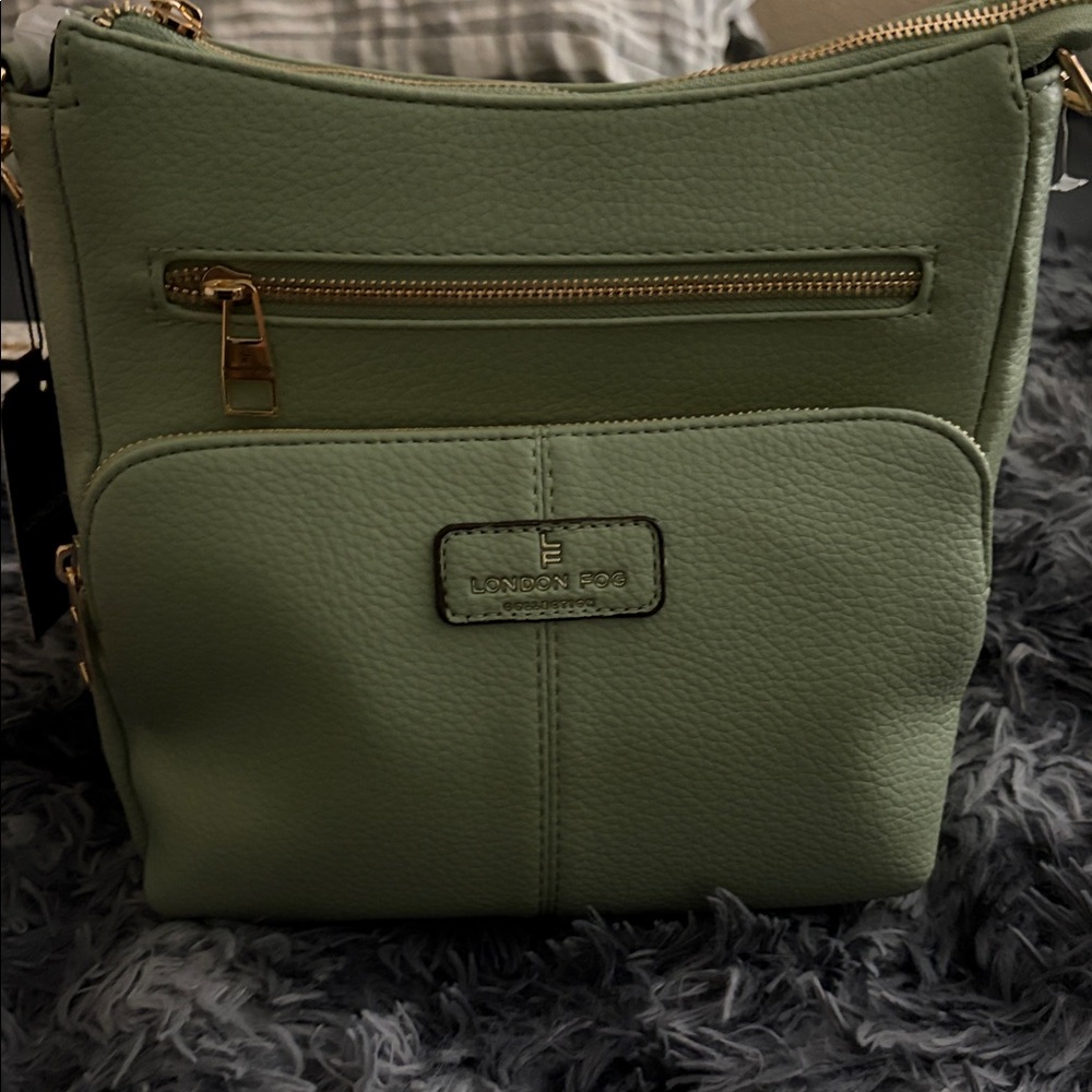 London Fog Sage Green Shoulder Bag